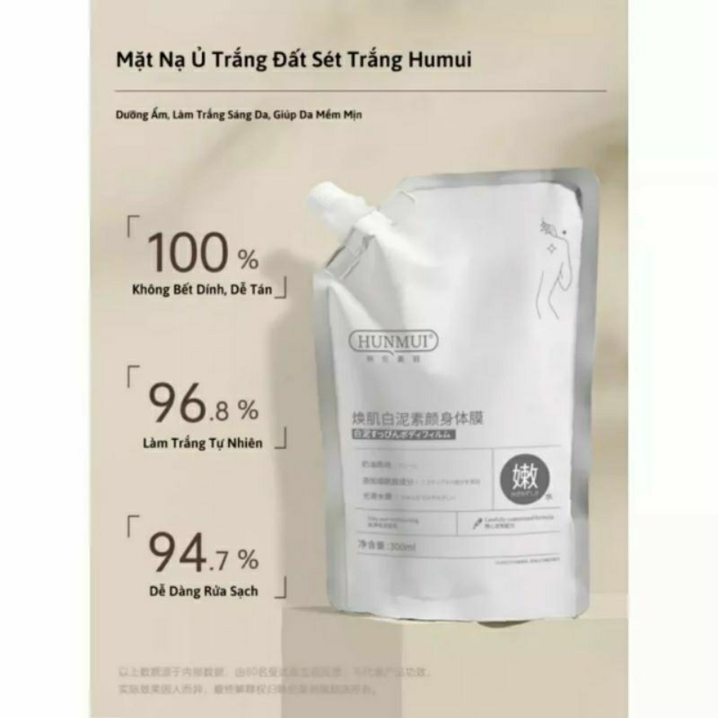 Kem Ủ Trắng Hunmui - Tắm Trắng Body Hunmui Giup Da Trắng Mịn