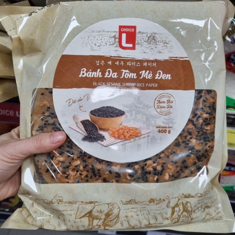 Bánh Đa Tôm Mè Đen/Mè Trắng/Mè Dừa/Mè Gạo Lức Choice L Gói 500G