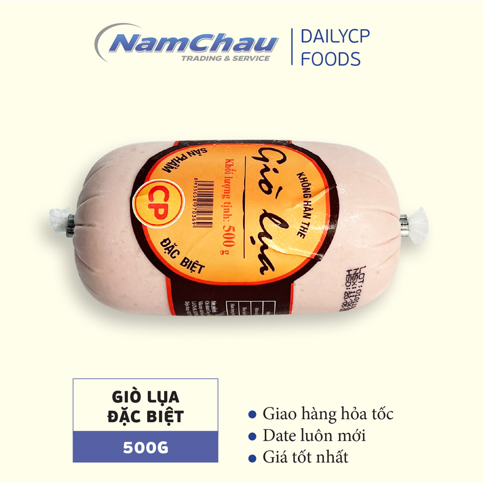 Giò lụa CP 500gr CP ăn liền tiện lợi [giao hàng hỏa tốc HN]