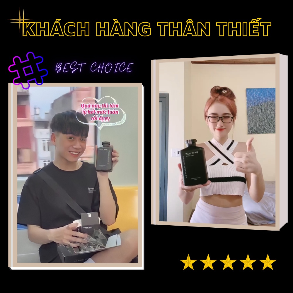 Sữa tắm gội nam RHYS MAN hương nước hoa 3 in 1 Rhys Legend 350ml