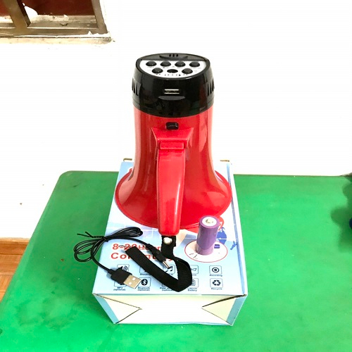 Loa bán hàng rong 25w cầm tay chạy pin sạc 3,7v loại tốt