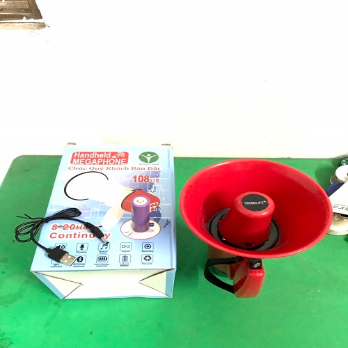 Loa bán hàng rong 25w cầm tay chạy pin sạc 3,7v loại tốt