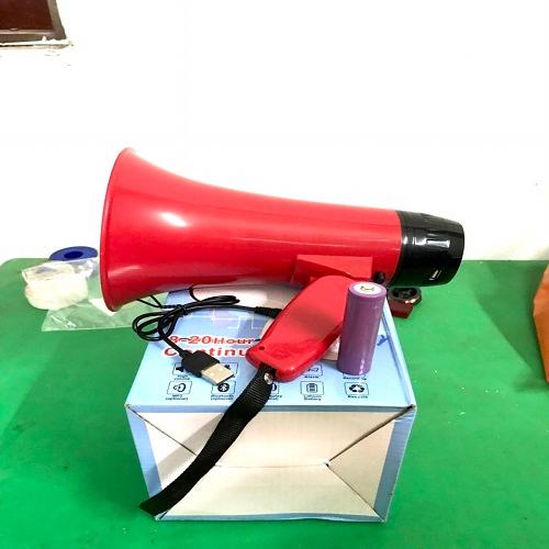 Loa bán hàng rong 25w cầm tay chạy pin sạc 3,7v loại tốt