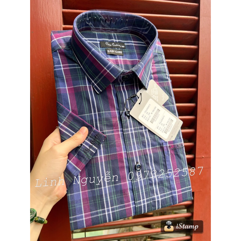 Sơ mi cộc tay nam Pier.re Car.din 10 mầu slimfit