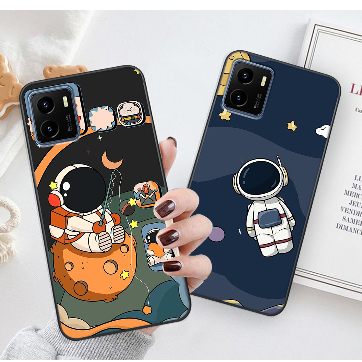 Ốp lưng Vivo Y01 / Y15A / Y15S in hình vũ trụ , hình tim SIÊU HOT HIT