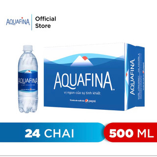 [Hoả tốc](Thùng 24 chai) Nước tinh khiết Aquafina chai 500ml Date T4-5/2024