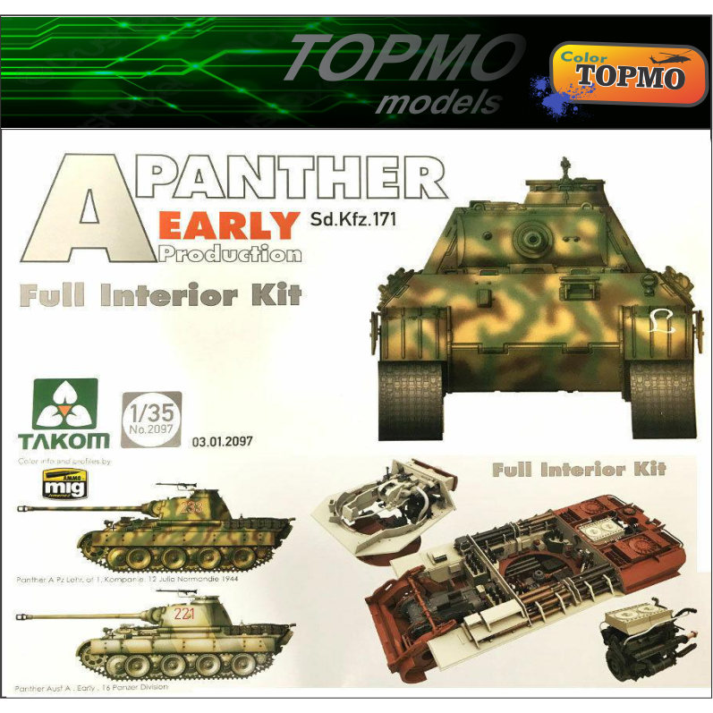 1/35 Mô Hình Xe Tăng Panther A - takom (Full Interior)