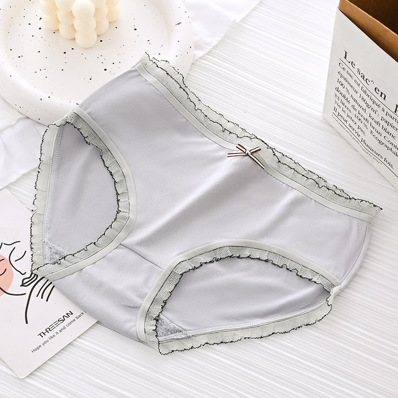 Quần lót chip nữ cotton màu dễ thương KIMCHIBIKINI Quần bikini nót silit nữ xinh mặc trong váy QL044