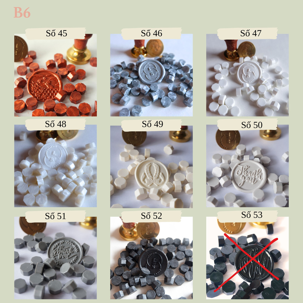 Tem sáp thành phẩm mẫu withlove màu sáp hồng dùng cho thiệp, bao thư, trang trí,...