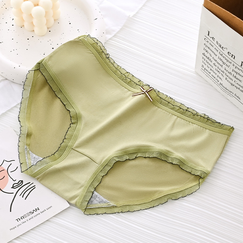 Quần lót chip nữ cotton màu dễ thương KIMCHIBIKINI Quần xì bikini nót silit nữ xinh ôm bụng cute QL044