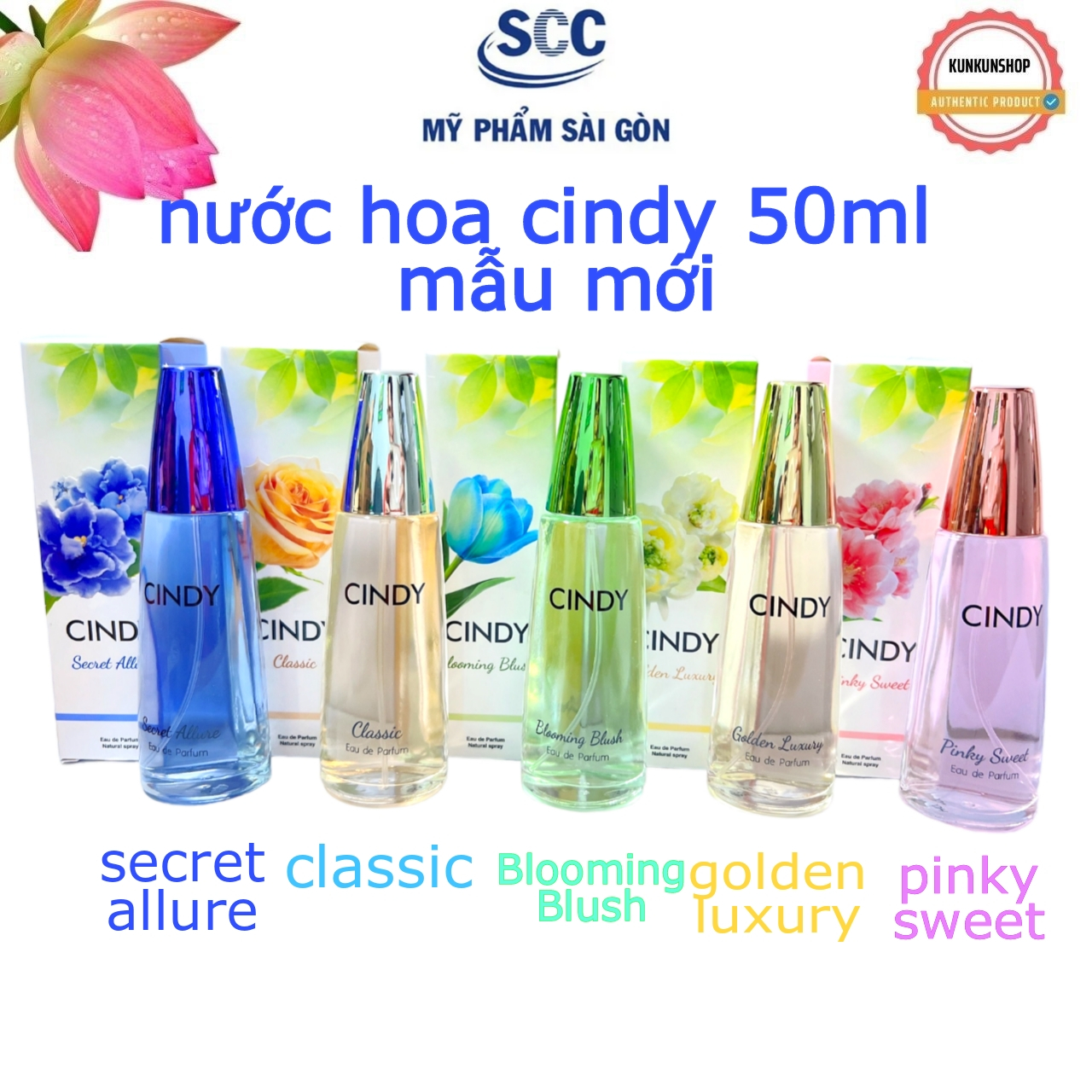 Nước hoa cindy 50ml mẫu mới chính hãng