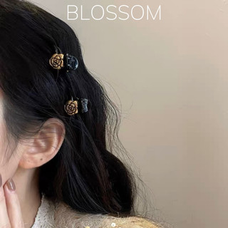 Kẹp tóc mái hoa trà tiểu thư