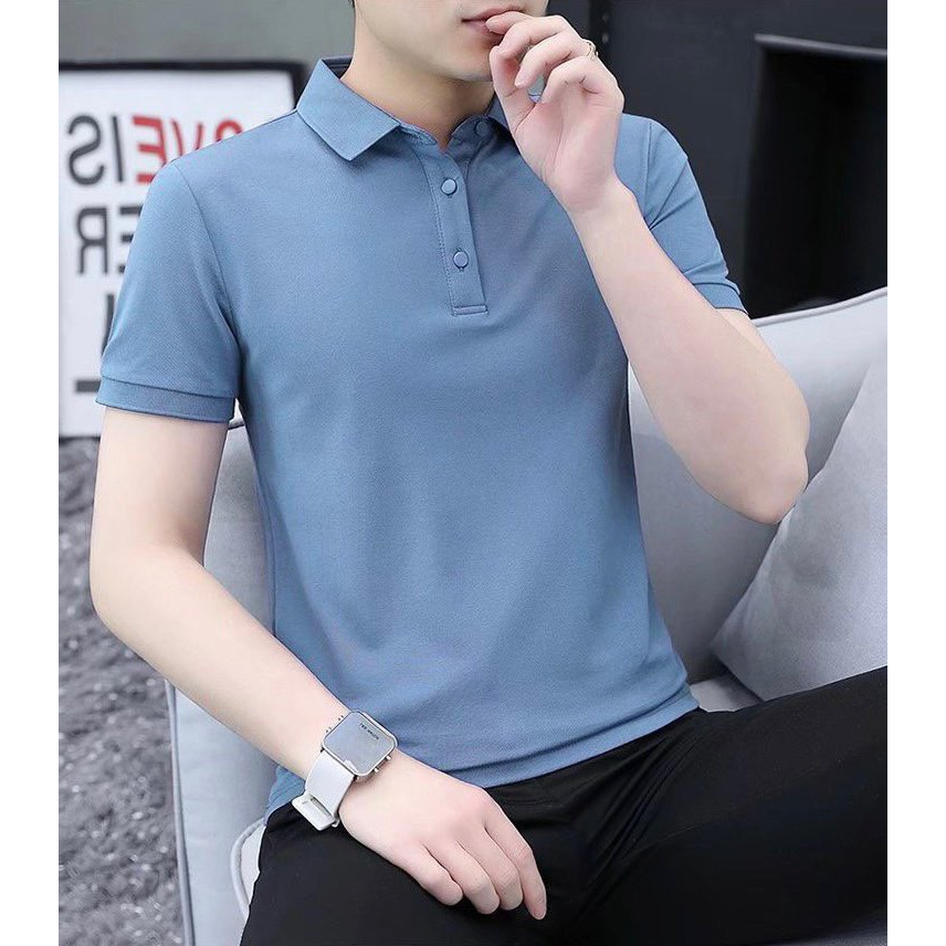 Áo polo Áo polo nam đẹp  4 chiều Chất cotton cá sấu mềm mịn, hoạt động thoải mái, thấm hút mồ hôi tốt c11