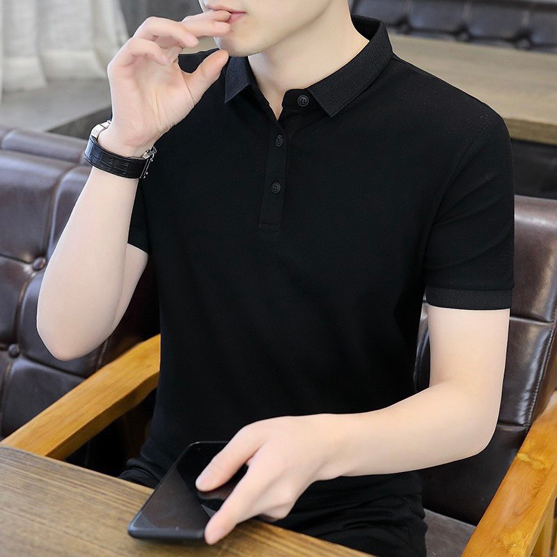 Áo polo Áo polo nam đẹp  4 chiều Chất cotton cá sấu mềm mịn, hoạt động thoải mái, thấm hút mồ hôi tốt c11