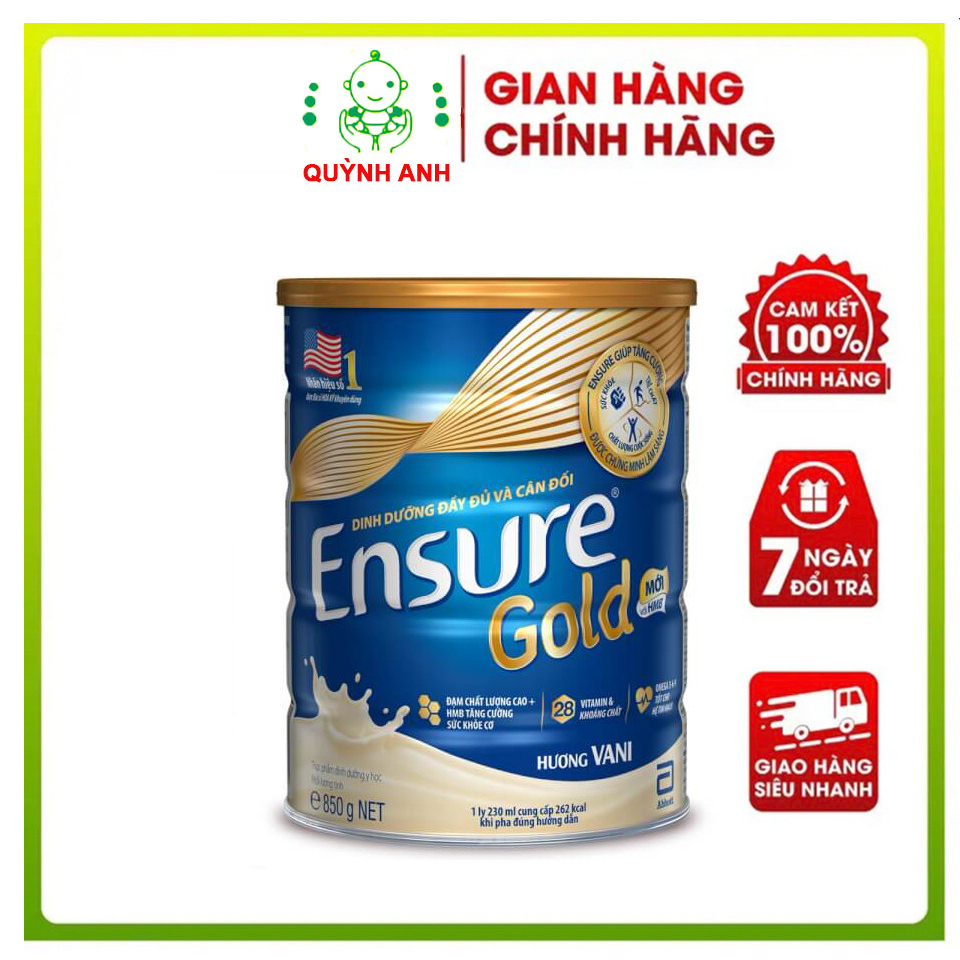 Sữa Ensure gold 850g hươngvani