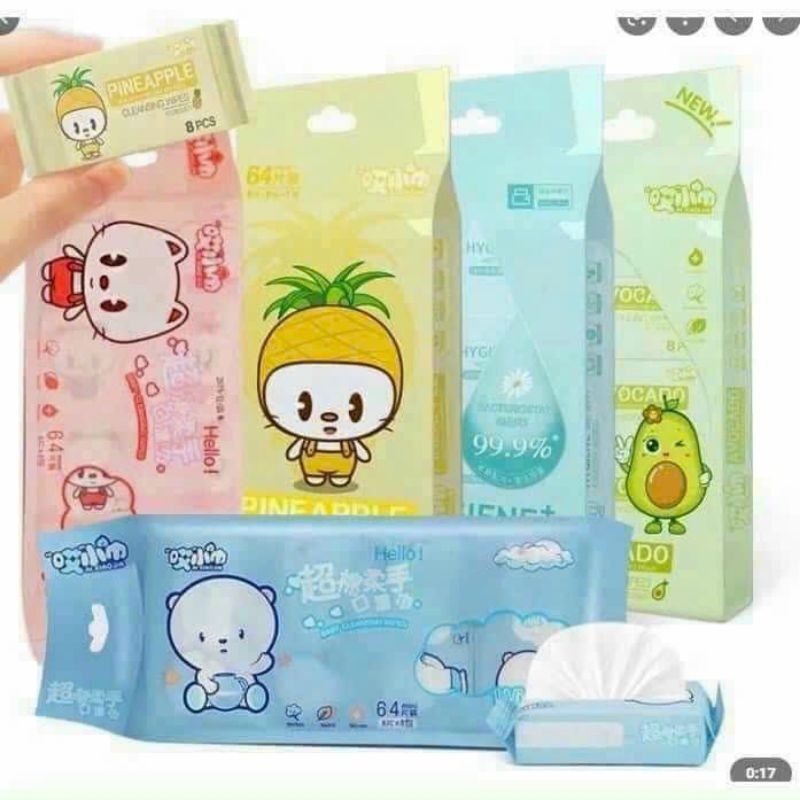 Khăn giấy mini 8gói siêu tiện lợi