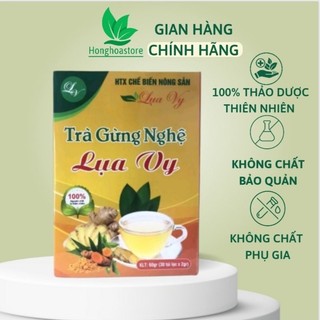 Trà gừng nghệ lụa vy