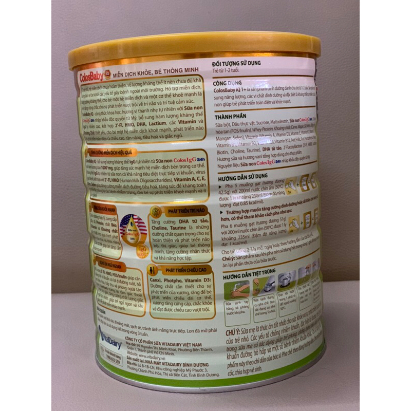 Sữa Colosbaby Gold 800g 1000IgG Đủ loại 0+ 1+ 2 +