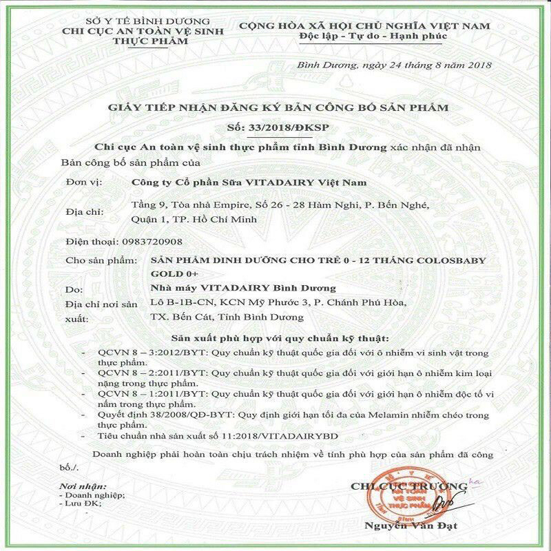 Sữa Colosbaby Gold 800g 1000IgG Đủ loại 0+ 1+ 2 +