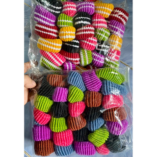 🎀 Combo Sỉ_ 50 Sợi Dây cột Tóc Len, Bản Lớn