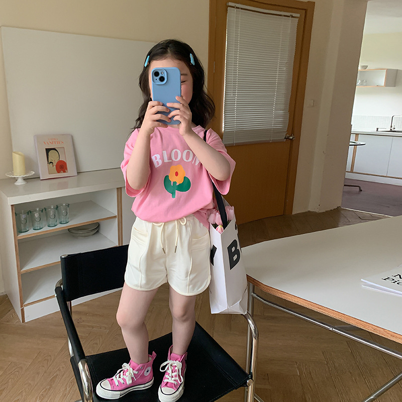 Áo thun cho bé gái AMBB KIDS, hình động vật dễ thương - Áo thun bé gái