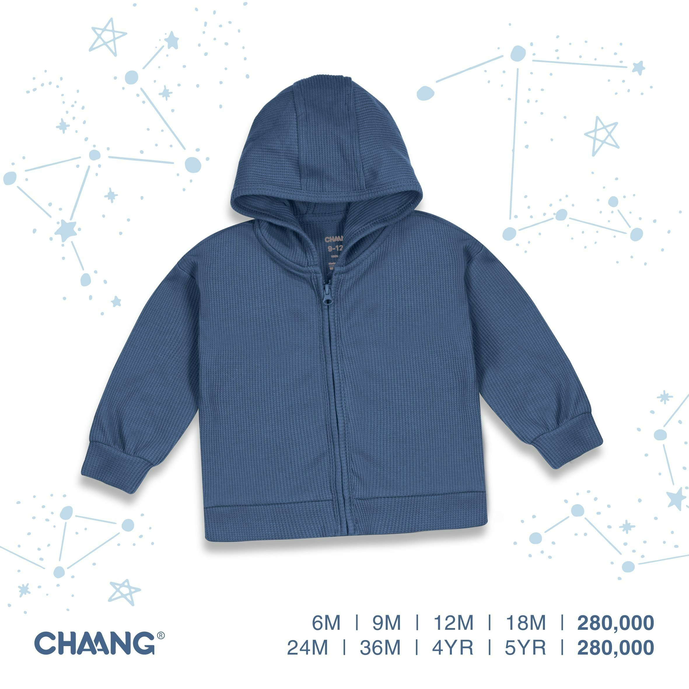 Áo khoác có mũ Cosmos CHAANG AW22D12