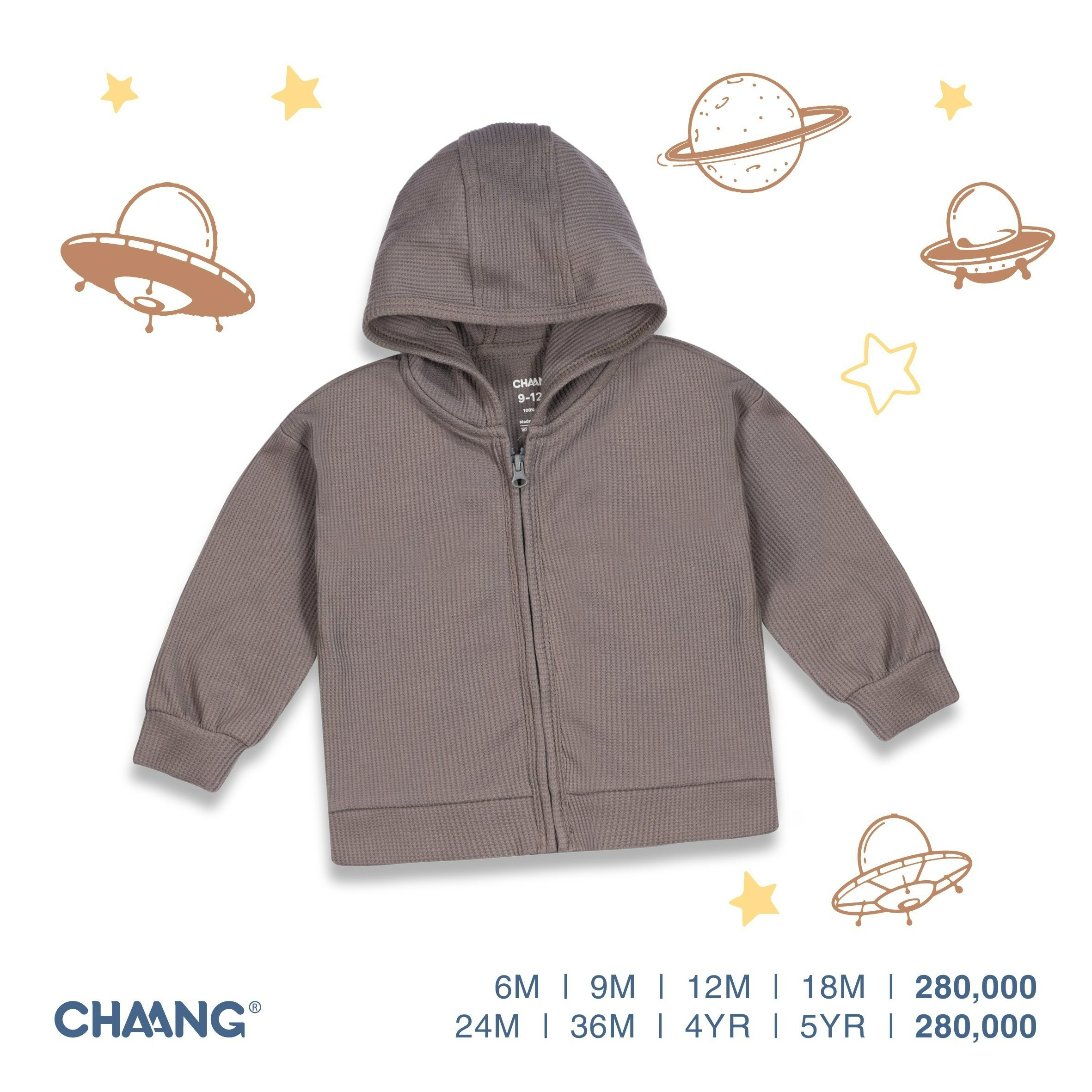 Áo khoác có mũ Cosmos CHAANG AW22D12