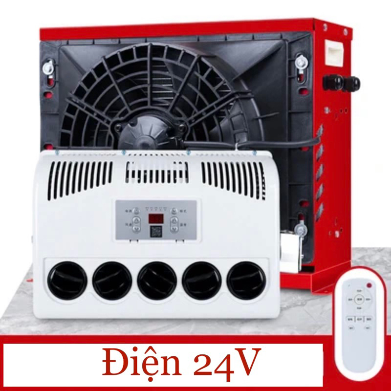 Điều Hoà Máy Lạnh Chạy Điện Ác Quy 12V-24V Xe Tải Máy Công Trình