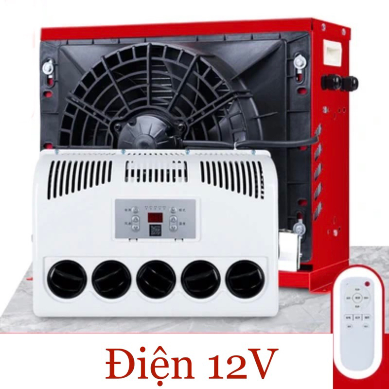 Điều Hoà Máy Lạnh Chạy Điện Ác Quy 12V-24V Xe Tải Máy Công Trình
