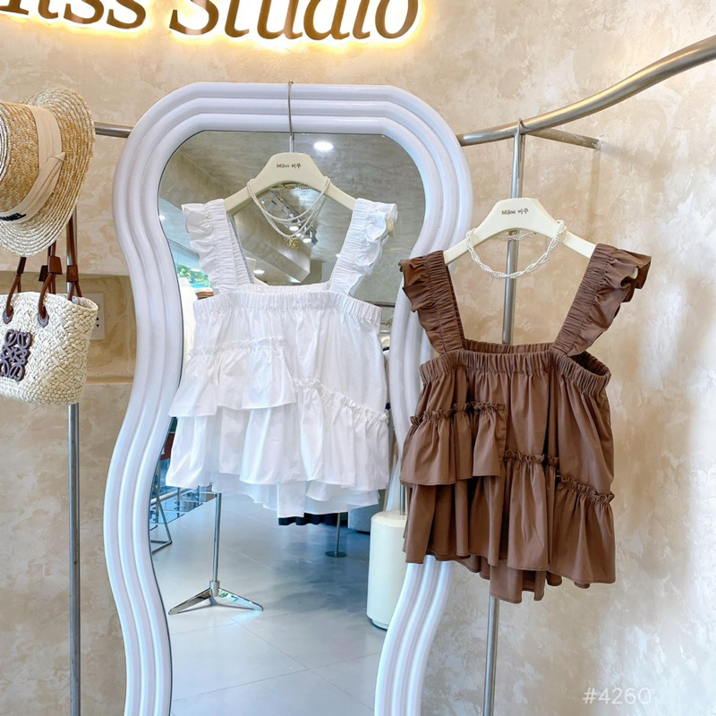 Áo 2 dây cánh tiên bèo thân 2 màu 23rd.September