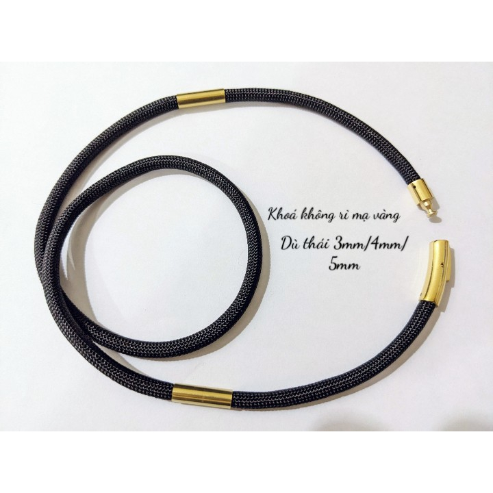 Vòng cổ dù Thái Brilliance khóa vàng vip không hen rỉ