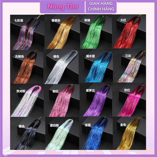 Tóc kim tuyến set 120 sợi tóc giả dùng để trang trí cho tóc