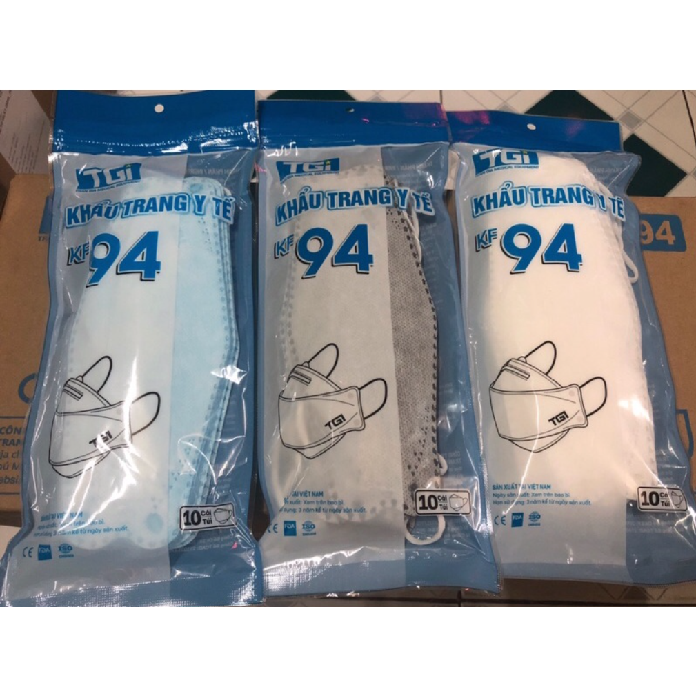 Khẩu Trang Y Tế KF94 TRẦN GIA 4 Lớp Kháng Khuẩn  | NOBORE