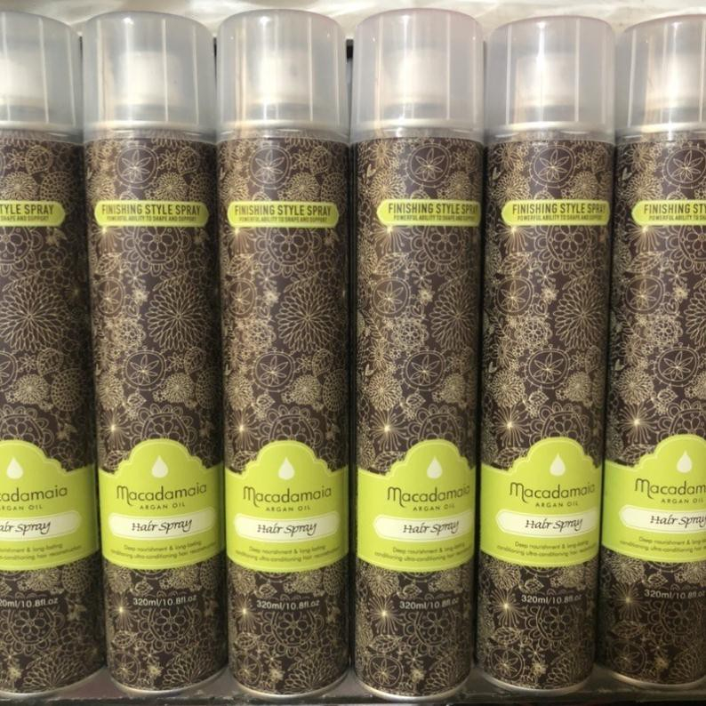 Gôm Keo Xịt Tóc Thơm Tạo Kiểu Tóc Cho Nam Và Nữ Macadamaia  320ml
