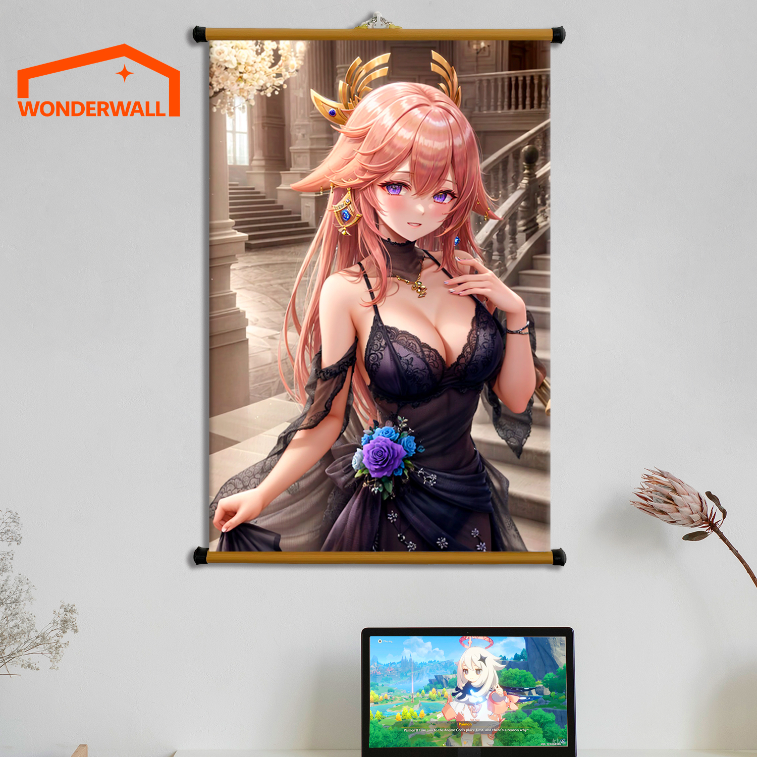 Poster Vải Treo Tường Decor - Yae Miko