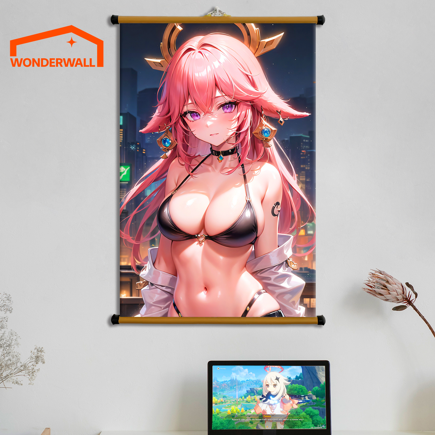 Poster Vải Treo Tường Decor - Yae Miko