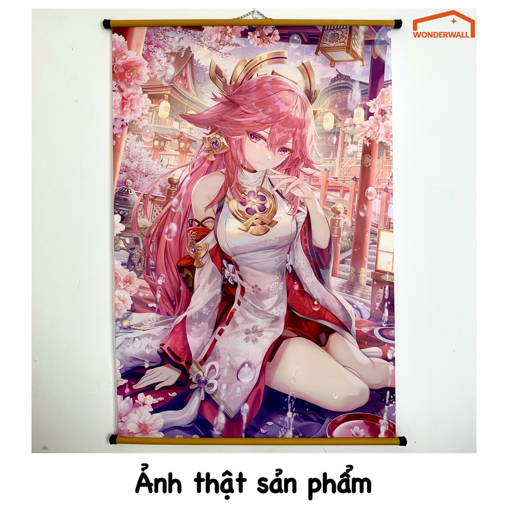 Poster Vải Treo Tường Decor - Yae Miko