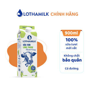 Hộp sữa tươi thanh trùng có đường Lothamilk 900ml