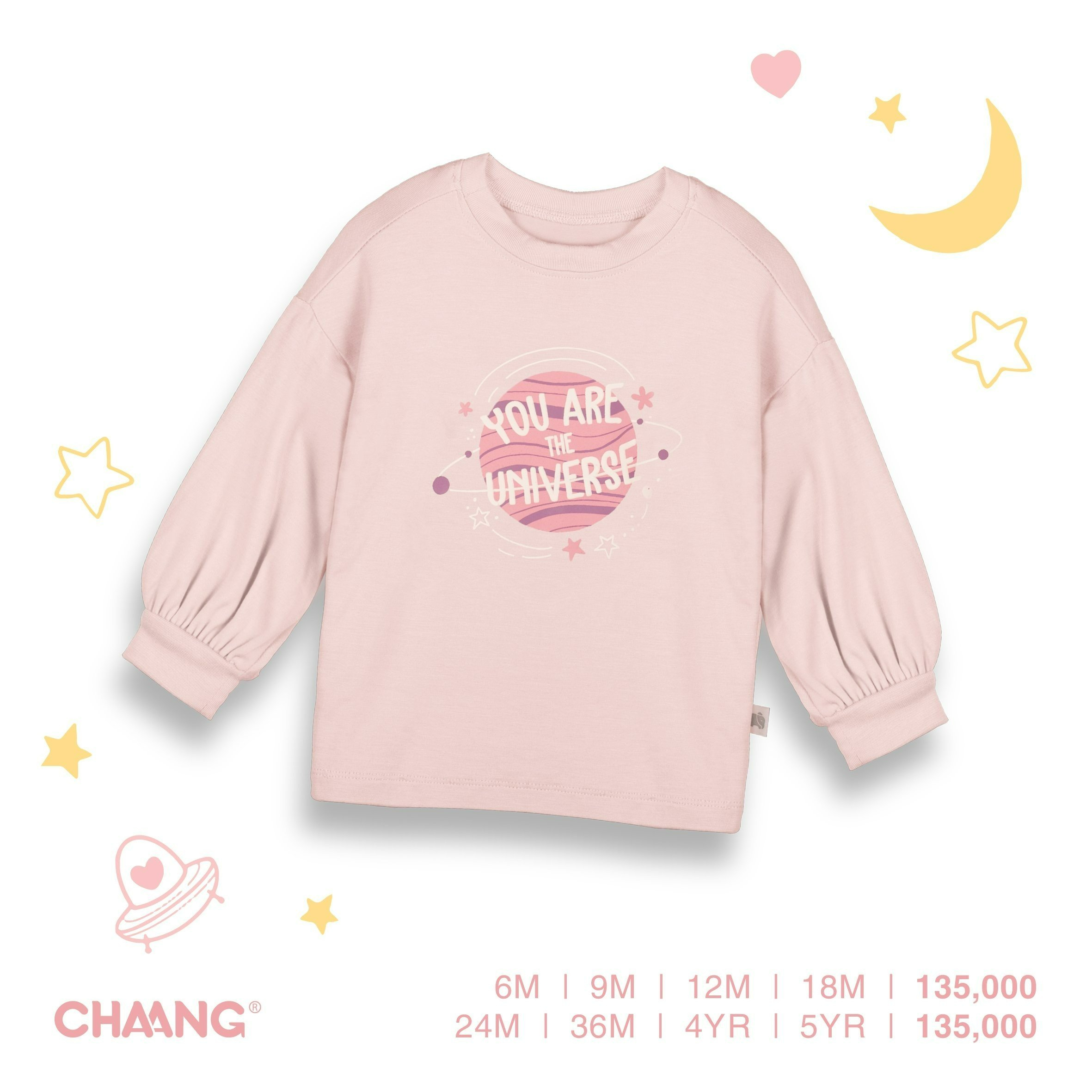 Áo Dài Tay Bồng Cosmos Cho Bé Gái CHAANG AW22D12