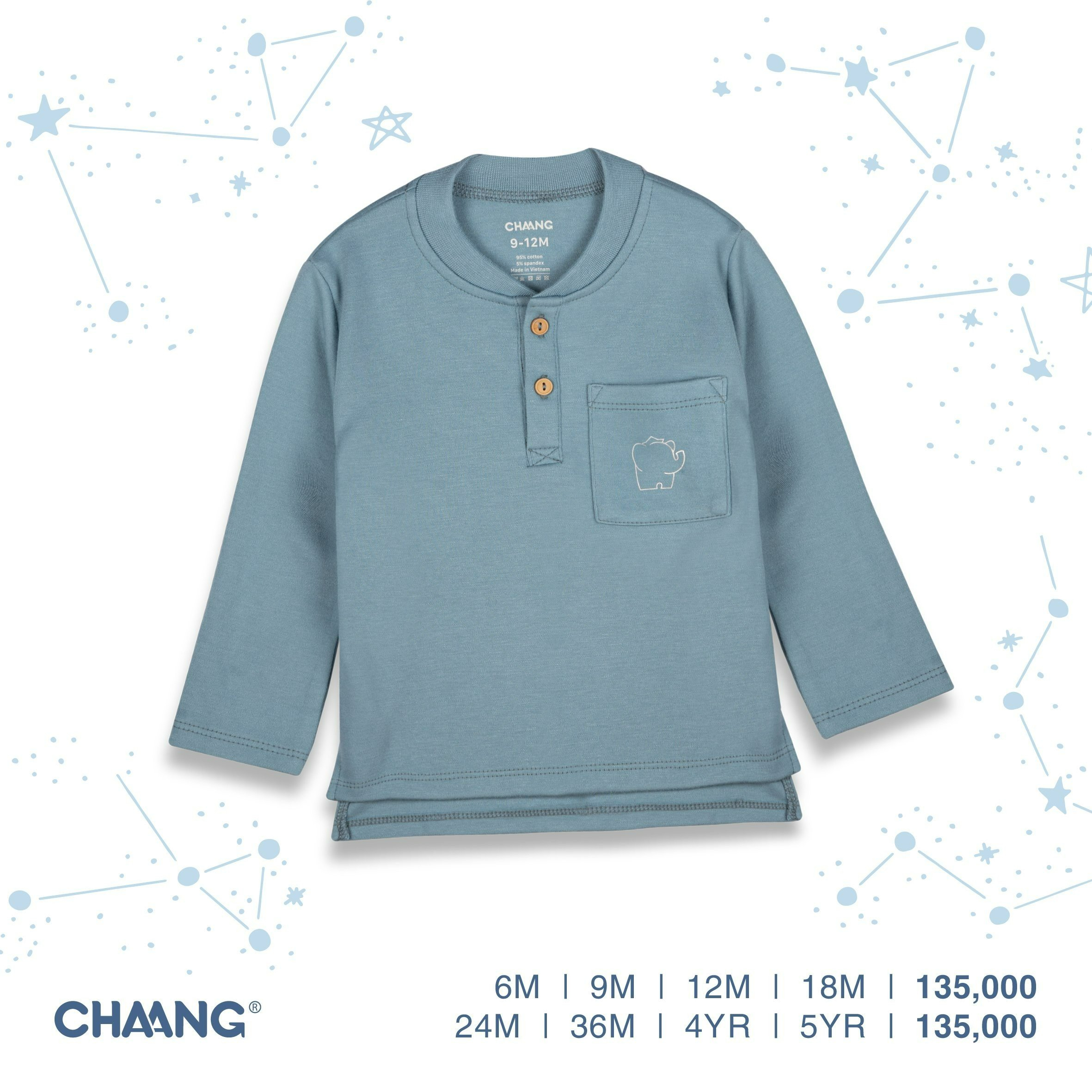 Áo Bổ Trụ Cosmos CHAANG AW22D12