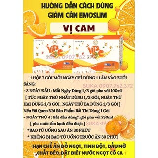 [COMBO 2 HỘP] BỘT TRÀ CAM E M O GIAM CAN  MẠNH / Quà xịn