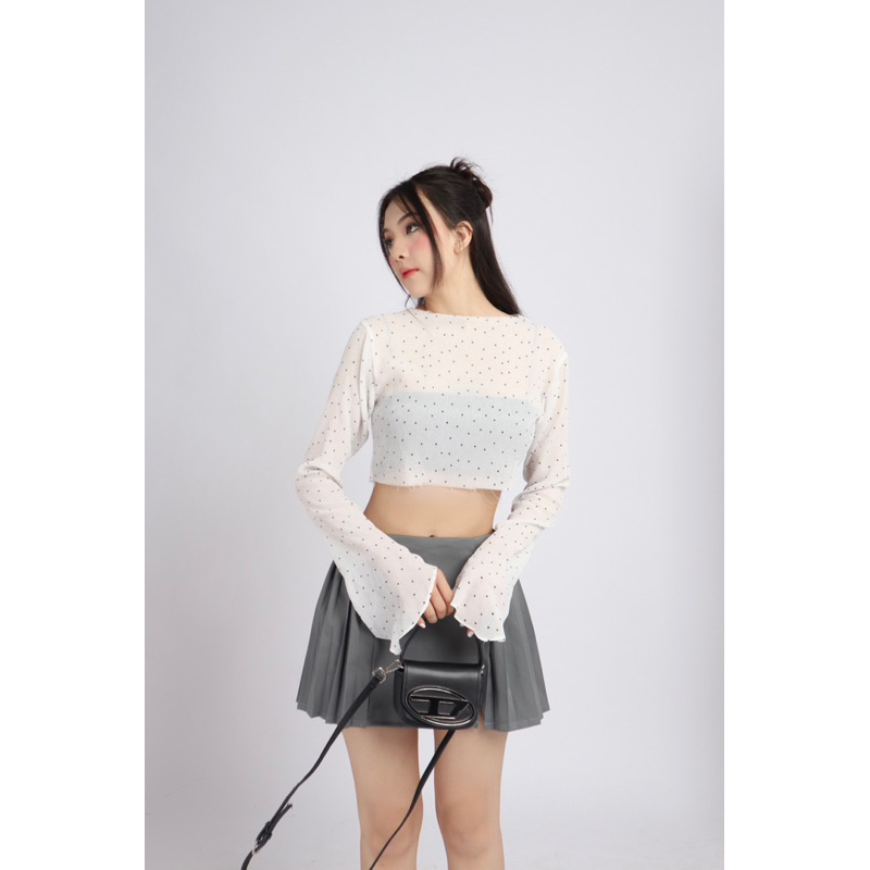 SEE-THROUGH TOP áo tơ mỏng Ebublio
