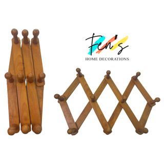 Móc xếp gỗ đầu núm 100% nội thất gỗ tự nhiên - mxdt001