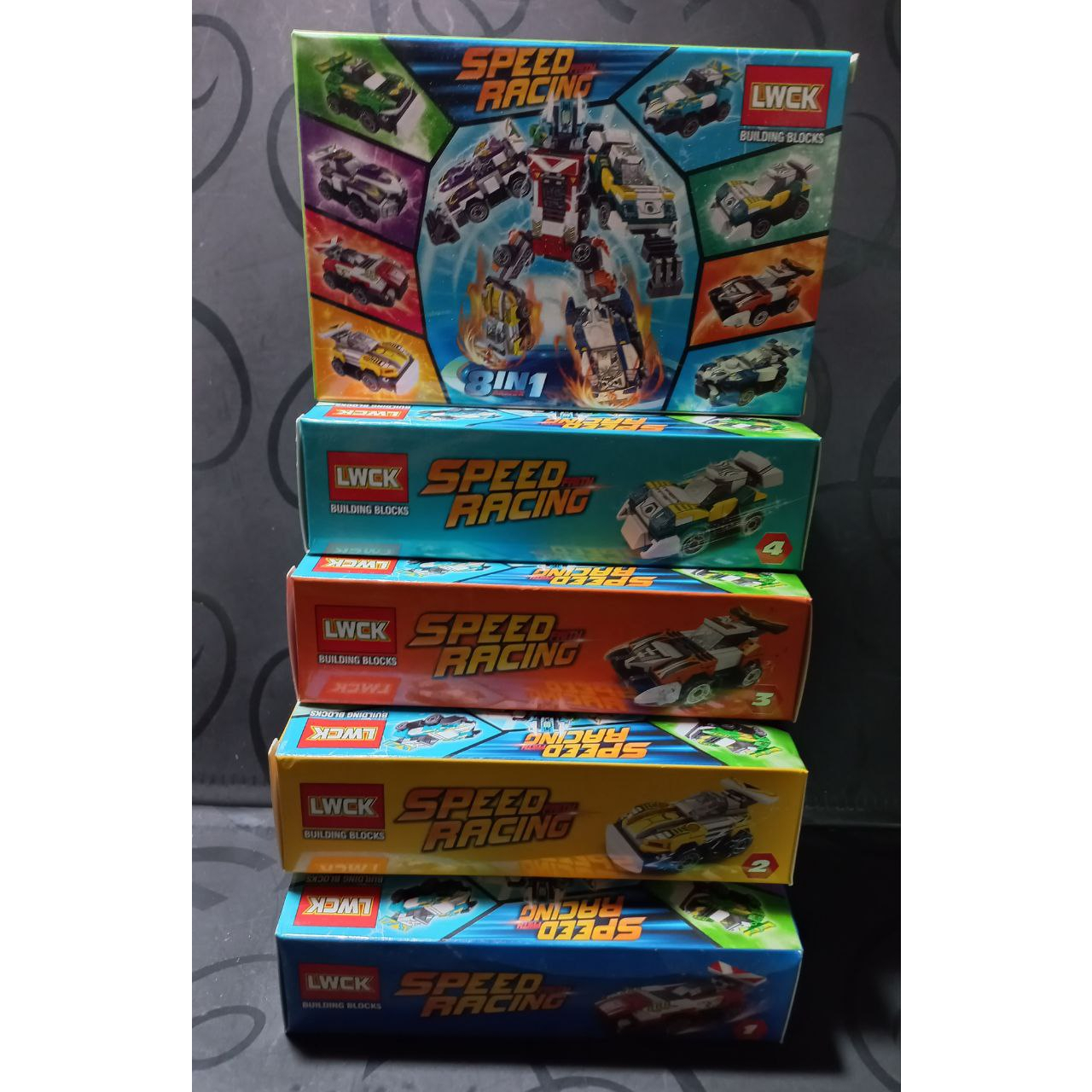 Lego Xếp HÌnh Mô Hình Robot Siêu Xe, Lego 8in1, Phiên Bản LWCK, Hộp Size 14cm 07052