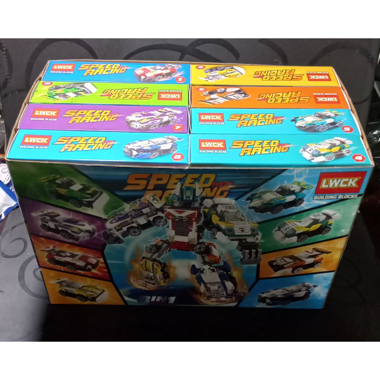 Lego Xếp HÌnh Mô Hình Robot Siêu Xe, Lego 8in1, Phiên Bản LWCK, Hộp Size 14cm 07052