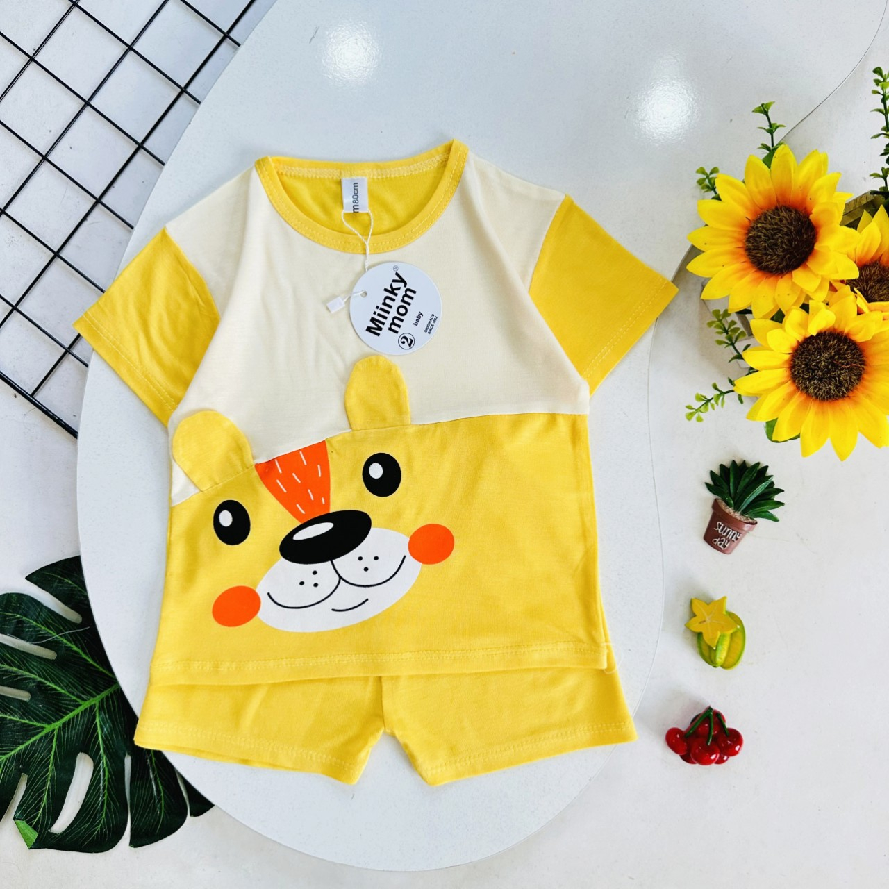 Đồ bộ bé trai , đồ bộ bé gái cộc tay thun lạnh cho bé từ 5kg đến 15kg - JKIDSVN