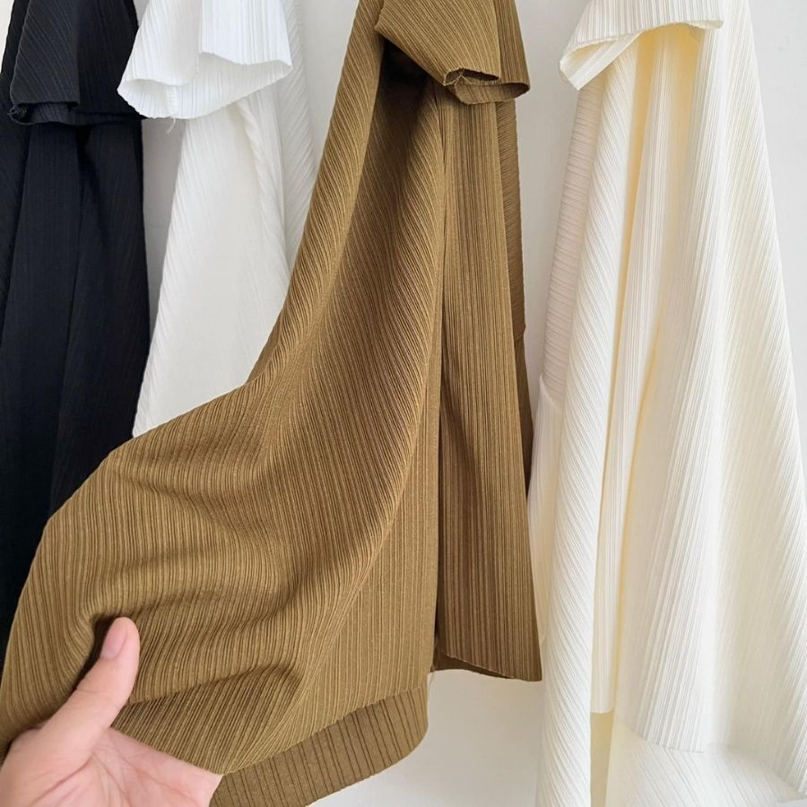 Áo trễ vai ngắn tay chất cotton tăm co giãn. Áo kiểu trễ vai sexy trẻ trung style basic nhiều màu hothit.