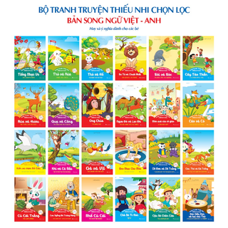 Sách - Tranh truyện cổ tích - thiếu nhi chọn lọc song ngữ Việt Anh