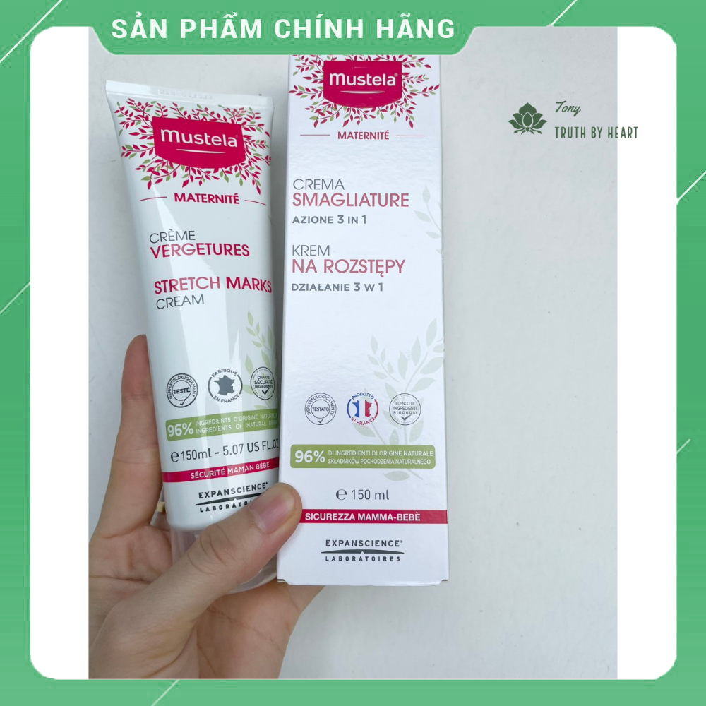 [Hàng Pháp_Đủ bill] Kem Ngăn Ngừa Rạn Da Cho Mẹ Bầu và sau sinh Mustela tuýp 150ml