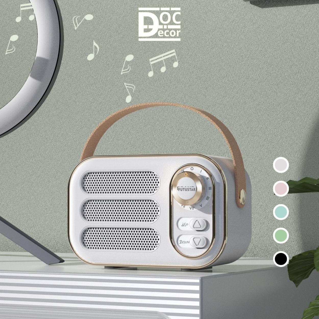 Loa Bluetooth mini DW13 Vintage Retro âm thanh 3D, Decor phòng ngủ, Quà tặng